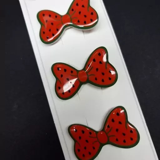 گیره مو انبری پاپیون هندوانه