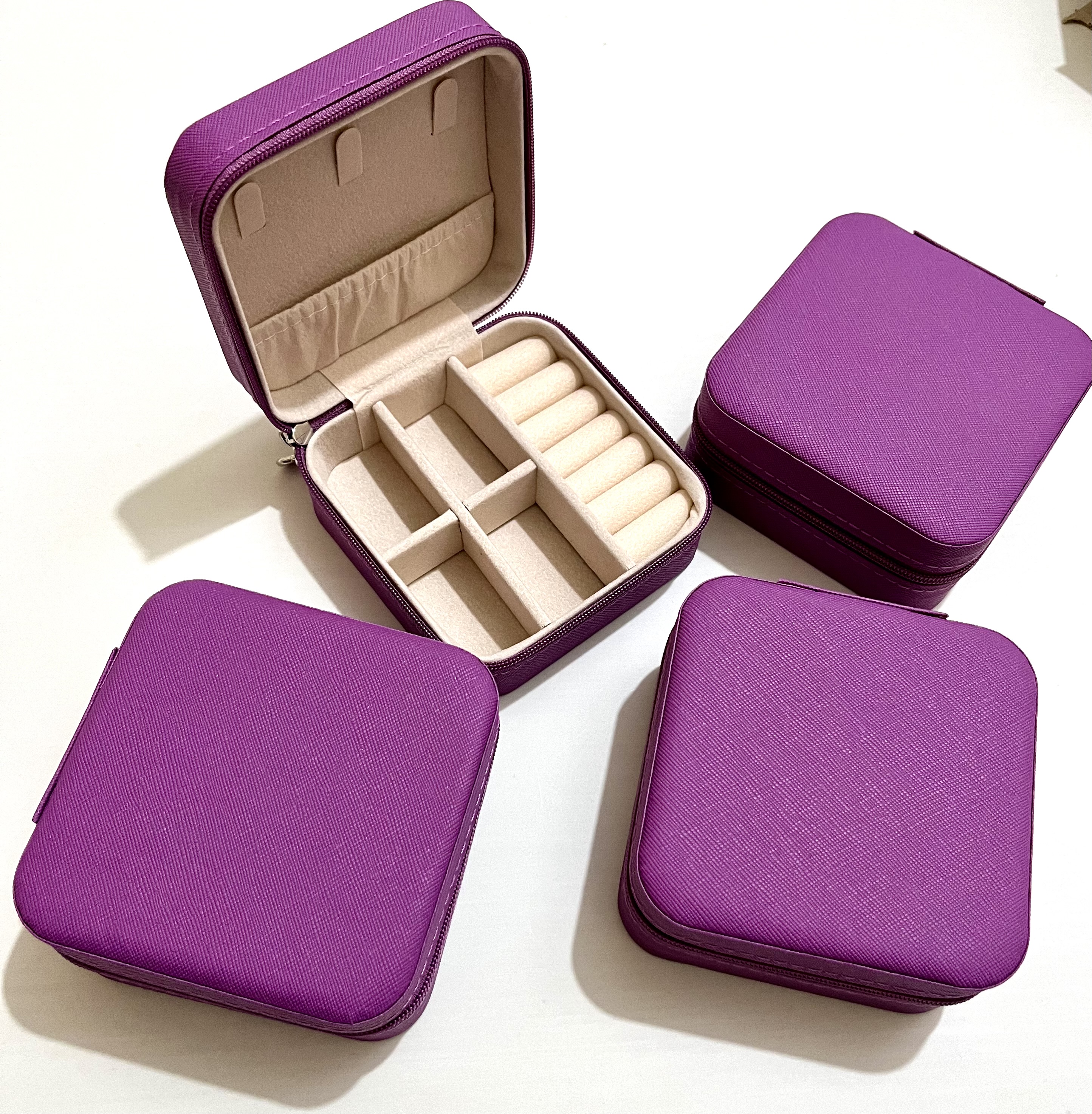 جعبه جواهرات مسافرتی(رنگ بنفش)